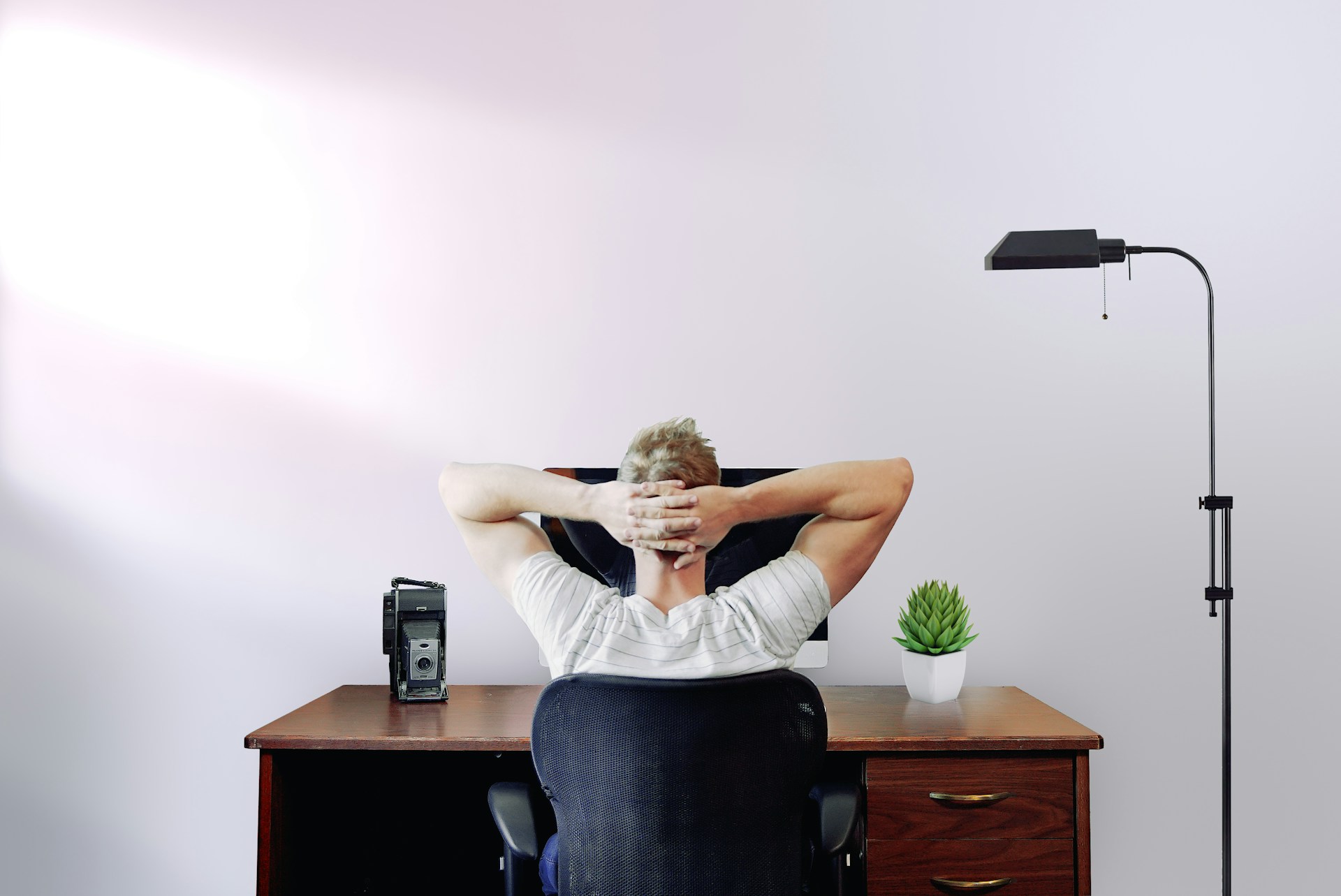 Remote worker working from home