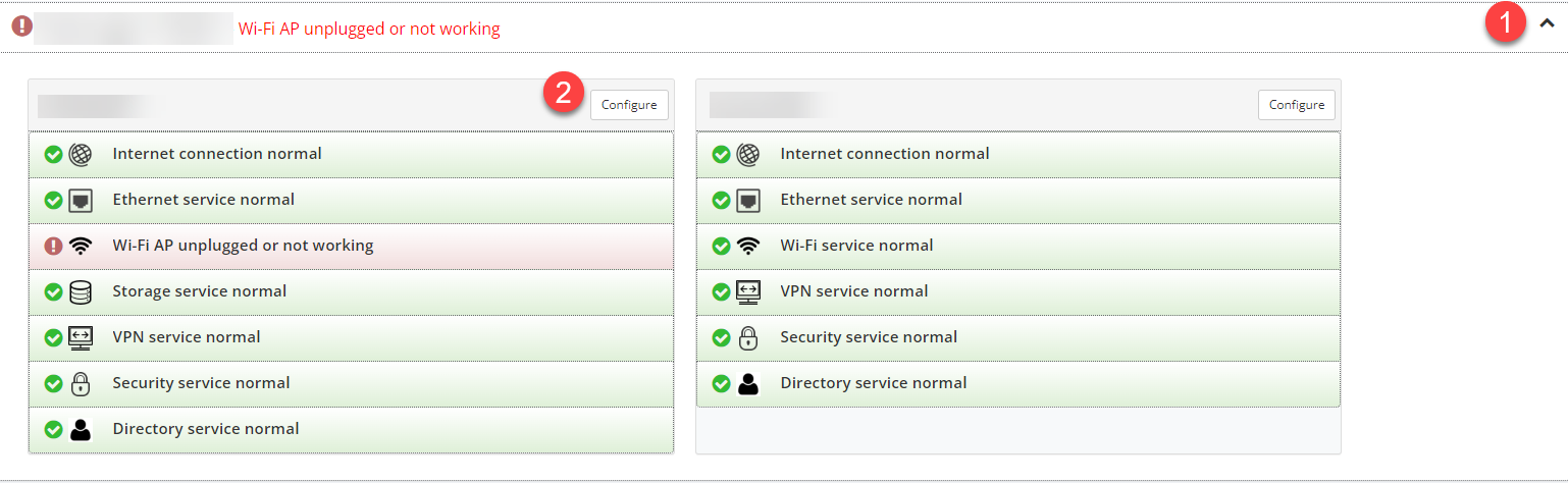 Selecting the AP on the Wi-Fi configuration page